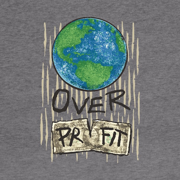 Planet Over Profit Earth Day 2024 Environmental Awareness by Visual Vibes